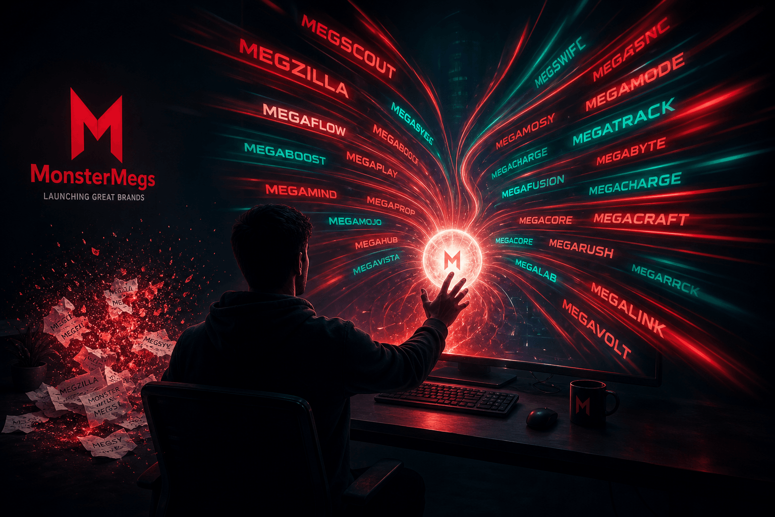 Why an AI Domain Name Generator Speeds Up Your Launch AI domain name generator displaying brandable domain suggestions on a laptop screen