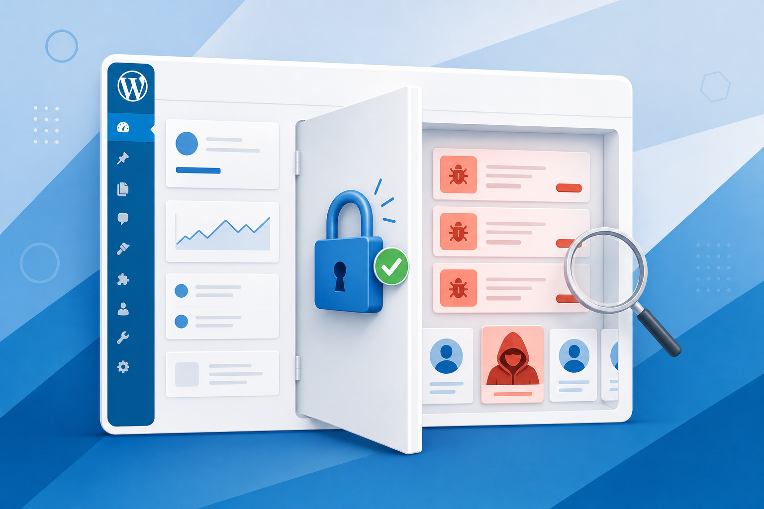 UpdraftPlus Security Breach Turns Backup Keys Into Backdoors UpdraftPlus security breach - stolen remote management keys unlocking a WordPress dashboard and installing backdoor plugins